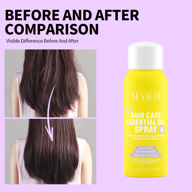 Moisturizing and smoothing hair spray for silky nourished hair