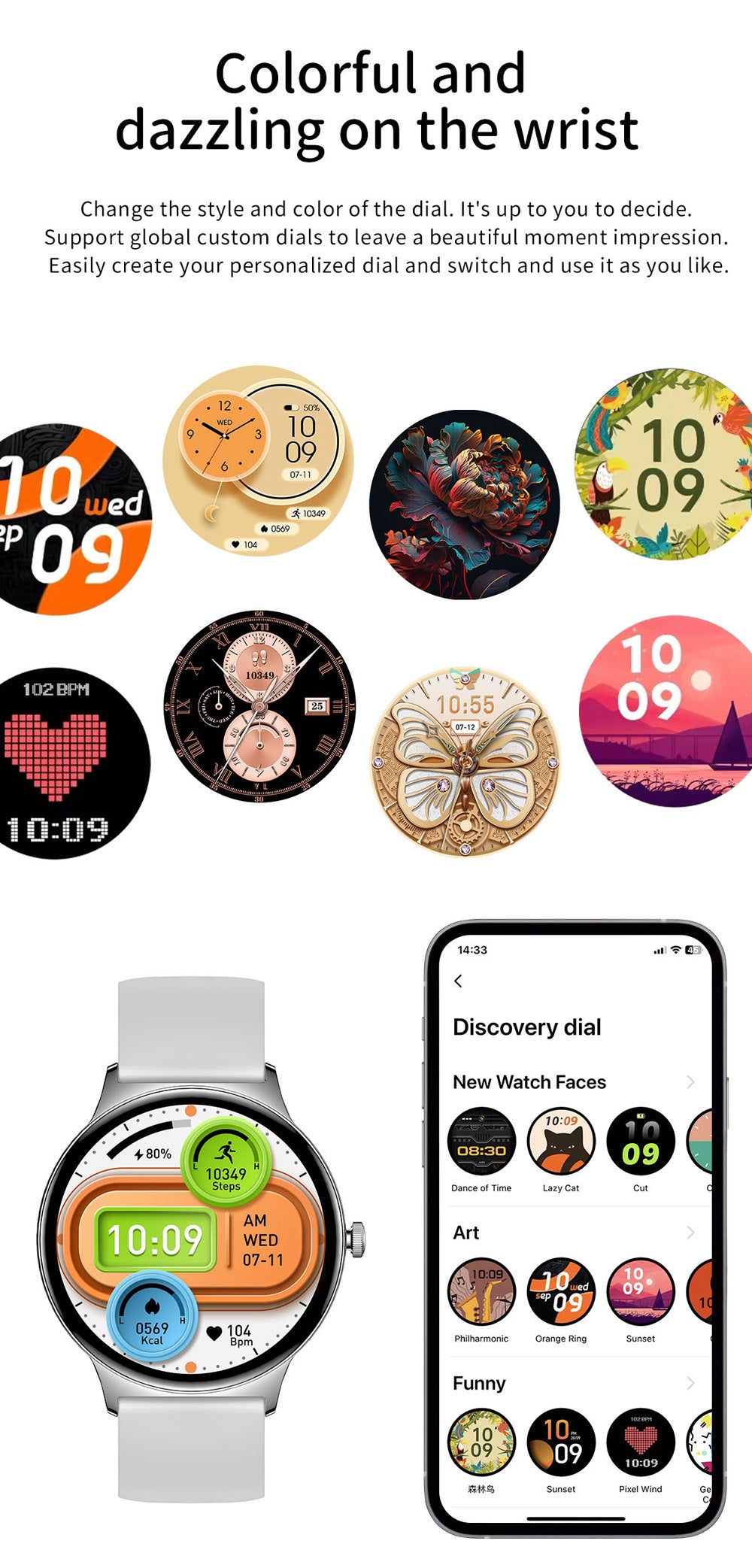 COLMI Ladies Smart Watch Round Screen
