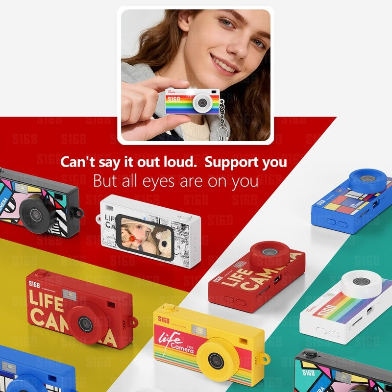 S168 Diverse Printed Style Mini Life Camera with Unique Streetwear Patterns