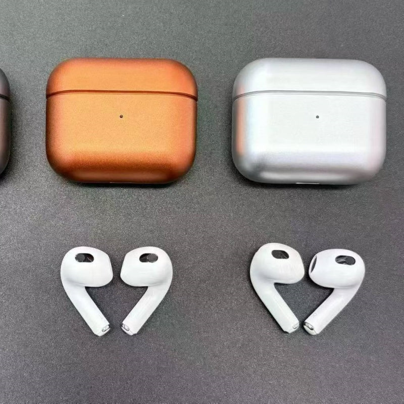 Matte Metal Shell Wireless Bluetooth Earbuds, Fashion In-Ear Stereo Headphones