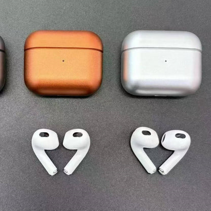 Matte Metal Shell Wireless Bluetooth Earbuds, Fashion In-Ear Stereo Headphones
