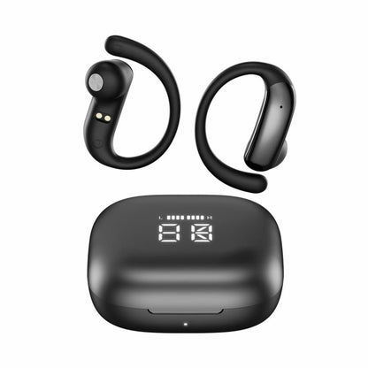 M142 OWS Open Ear Hook Bluetooth Earbuds, Digital LED Battery Display Wireless Sports Headphones