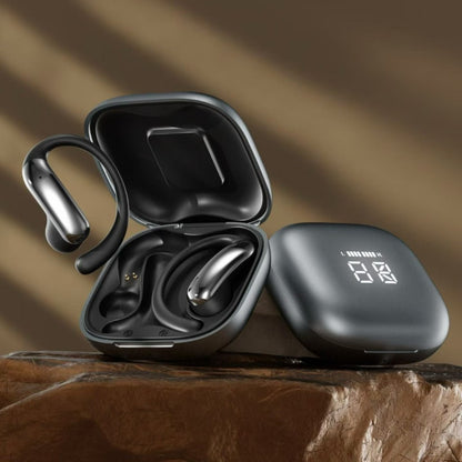 M142 OWS Open Ear Hook Bluetooth Earbuds, Digital LED Battery Display Wireless Sports Headphones