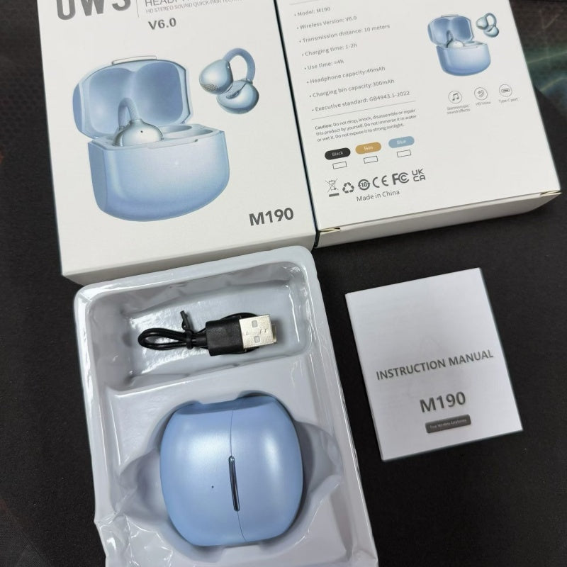 M190 Wireless Bluetooth Earbuds Smooth Matte Mini Earphones