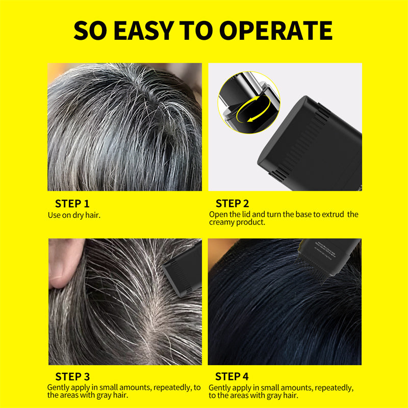 Black-brown hair dye touch-up stick