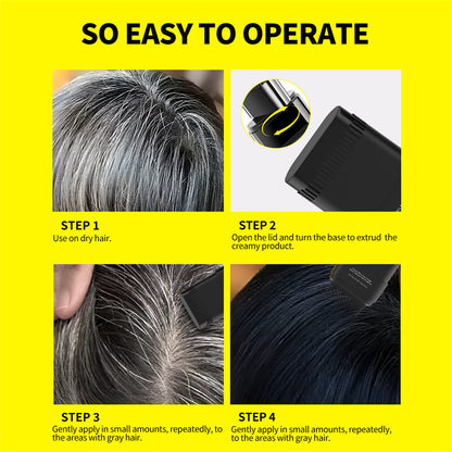 Black-brown hair dye touch-up stick