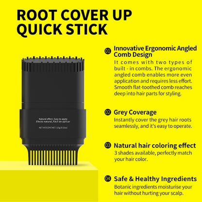Black-brown hair dye touch-up stick