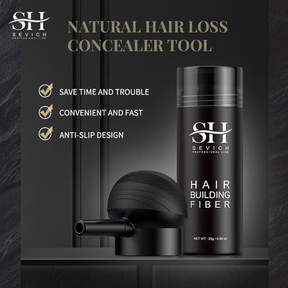 Keratin fiber spray applicator with non-slip design