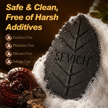 Black Soap Bar: Prevents Graying and Repairs Damage