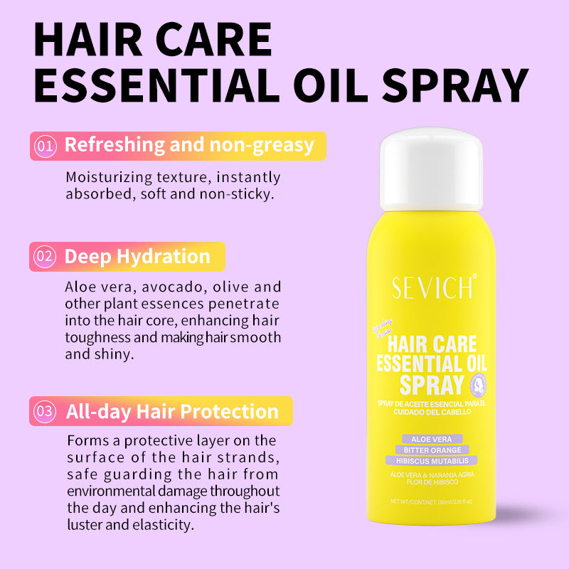 Moisturizing and smoothing hair spray for silky nourished hair