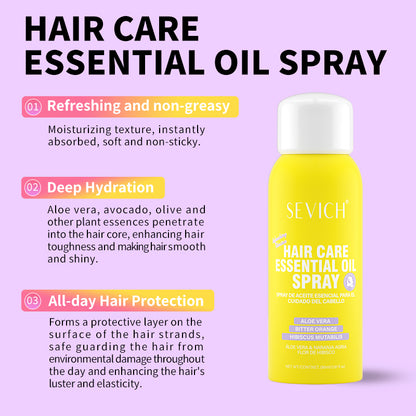 Moisturizing and smoothing hair spray for silky nourished hair