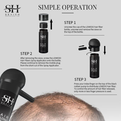 Keratin fiber spray applicator with non-slip design
