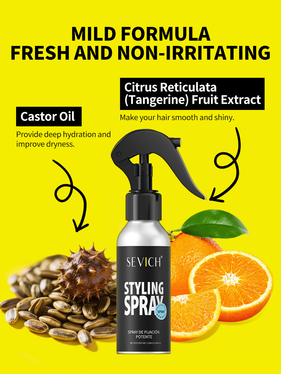 Castor Oil Styling Spray