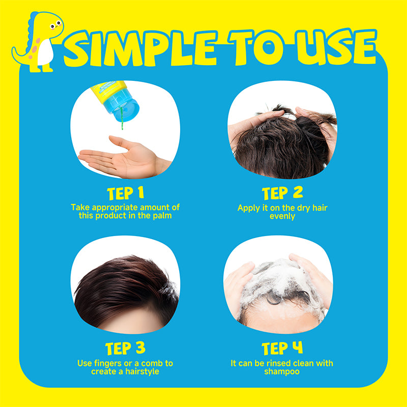Waterproof, Long-Lasting Edge Control and Texturizing Hair Gel for Kids
