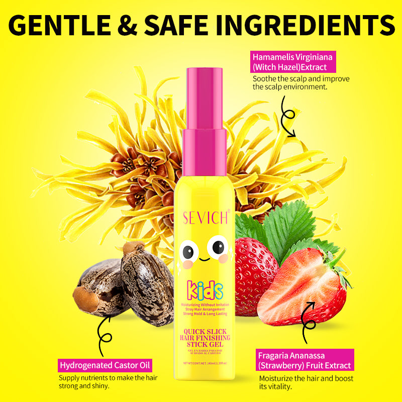 Strong-Hold Anti-Frizz Hair Wax Stick for Children