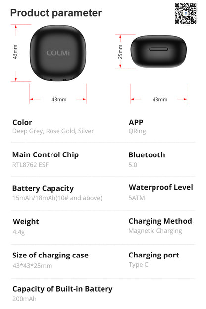 Smart Health Ring Fitness Tracker Ring For Sleep Heart Rate Monitoring