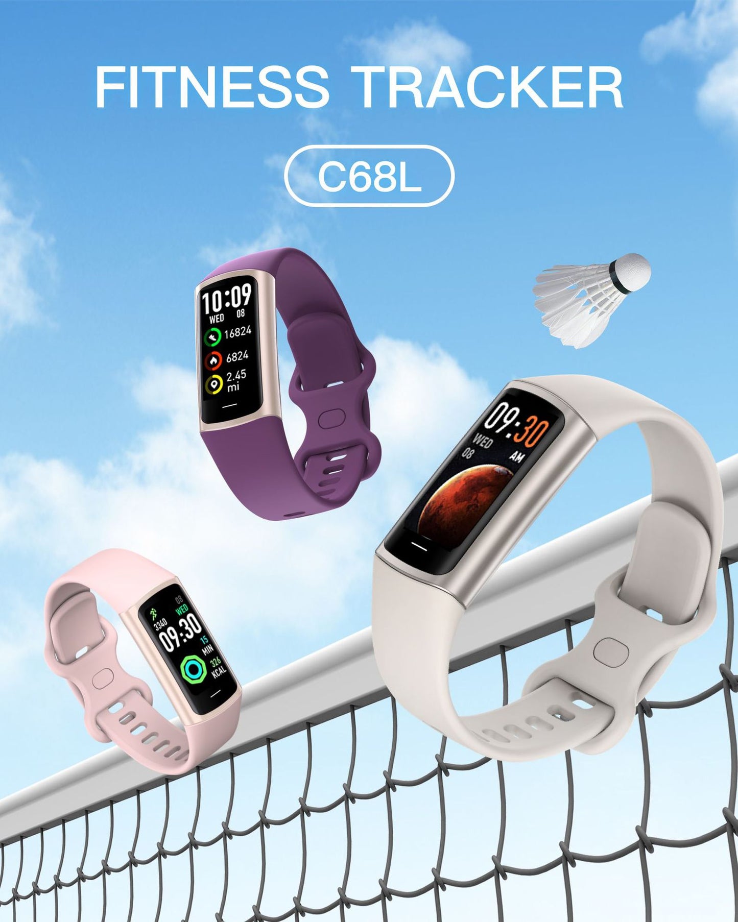 Colorful Replaceable Strap Fitness Tracker Smart Band