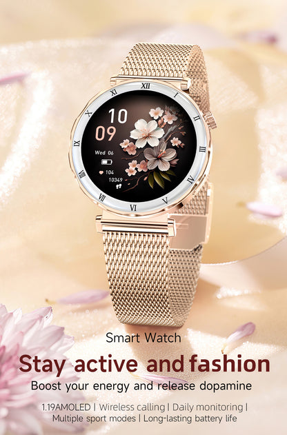 Women Smart Watch, Luxury Diamond Bluetooth Call Smartwatch for Ladies