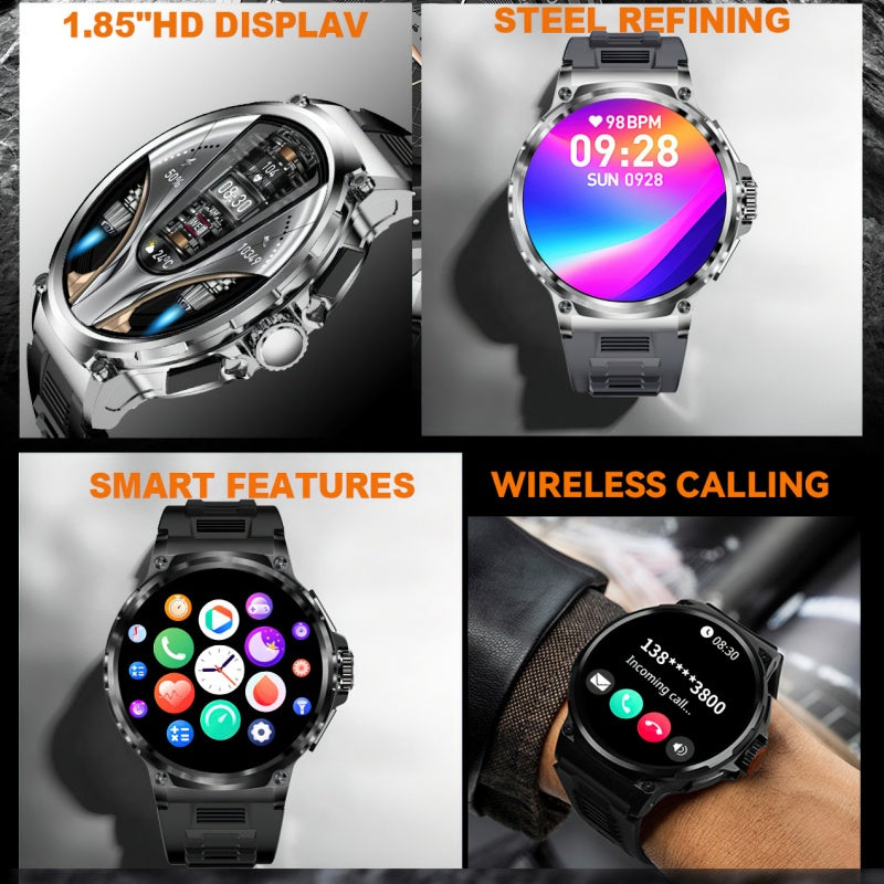 LIGE Big Screen Outdoor Sports Smart Watch Dial Call
