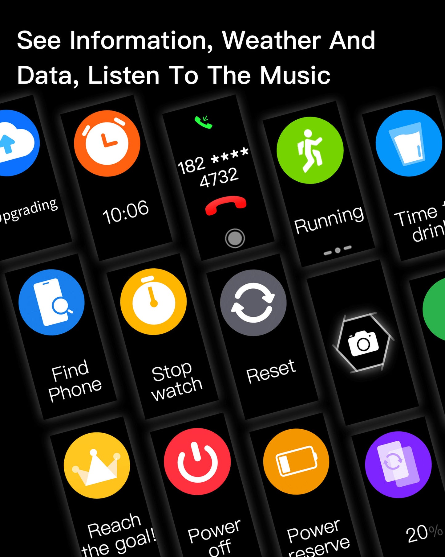 Colorful Replaceable Strap Fitness Tracker Smart Band