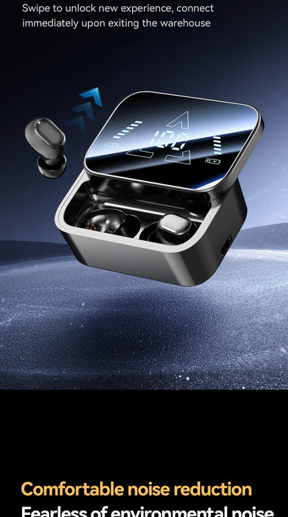 ACS Surround Sound Bluetooth Earbuds Digital Battery Display Wireless Stereo Headphones
