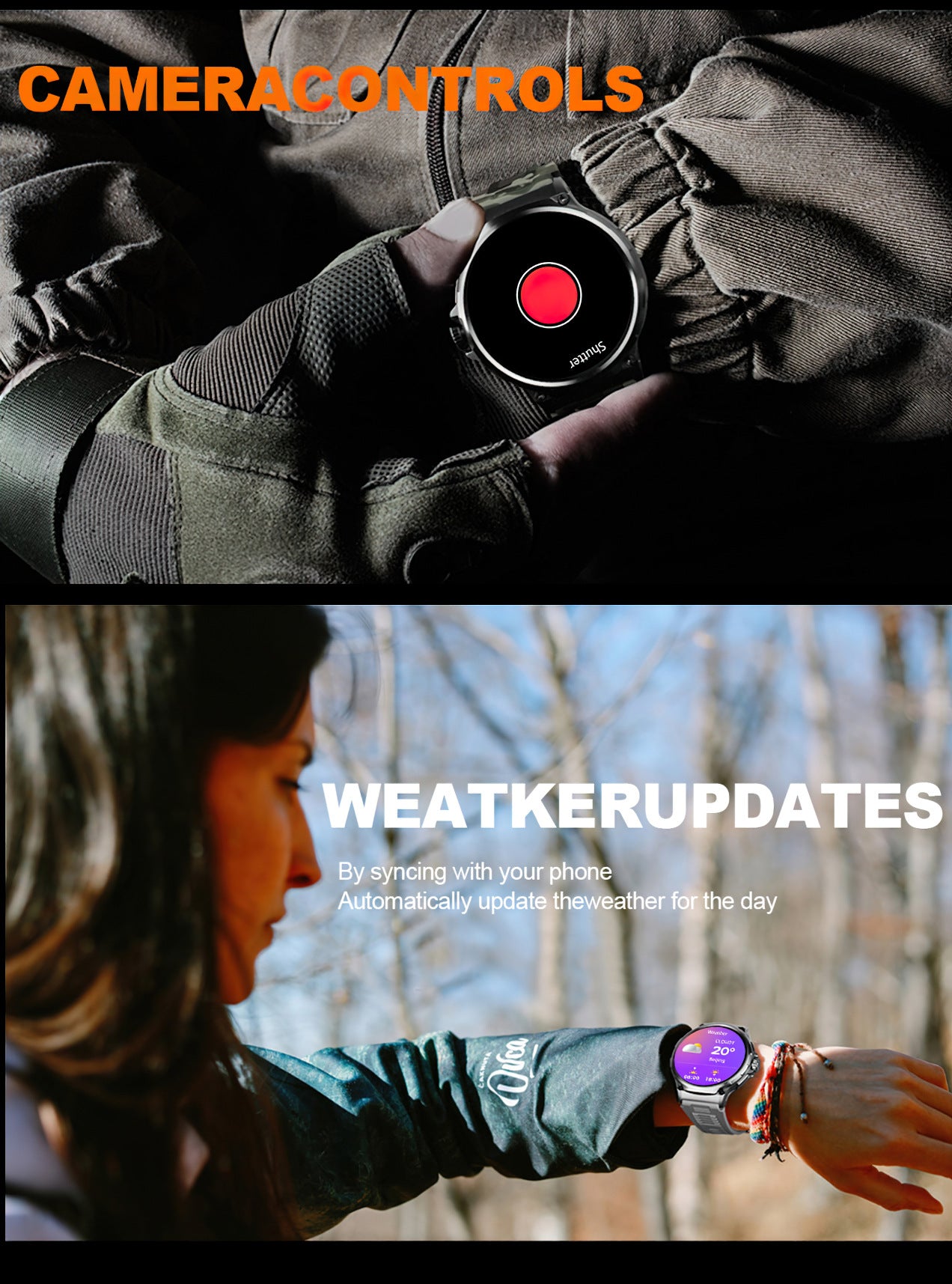 LIGE Big Screen Outdoor Sports Smart Watch Dial Call