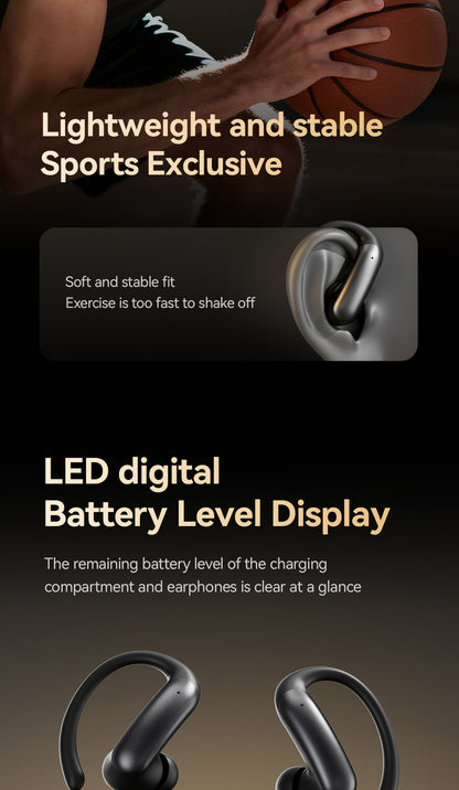 IMAX Surround Sound Open Ear Earhooks Stable Fit Sports Bluetooth Earbuds