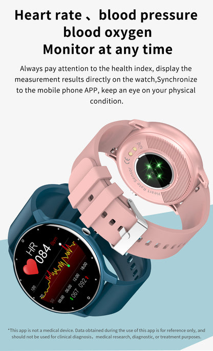 Round Screen Smart Watch IP67 Waterproof Fitness Sports Smartwatch For Android iOS