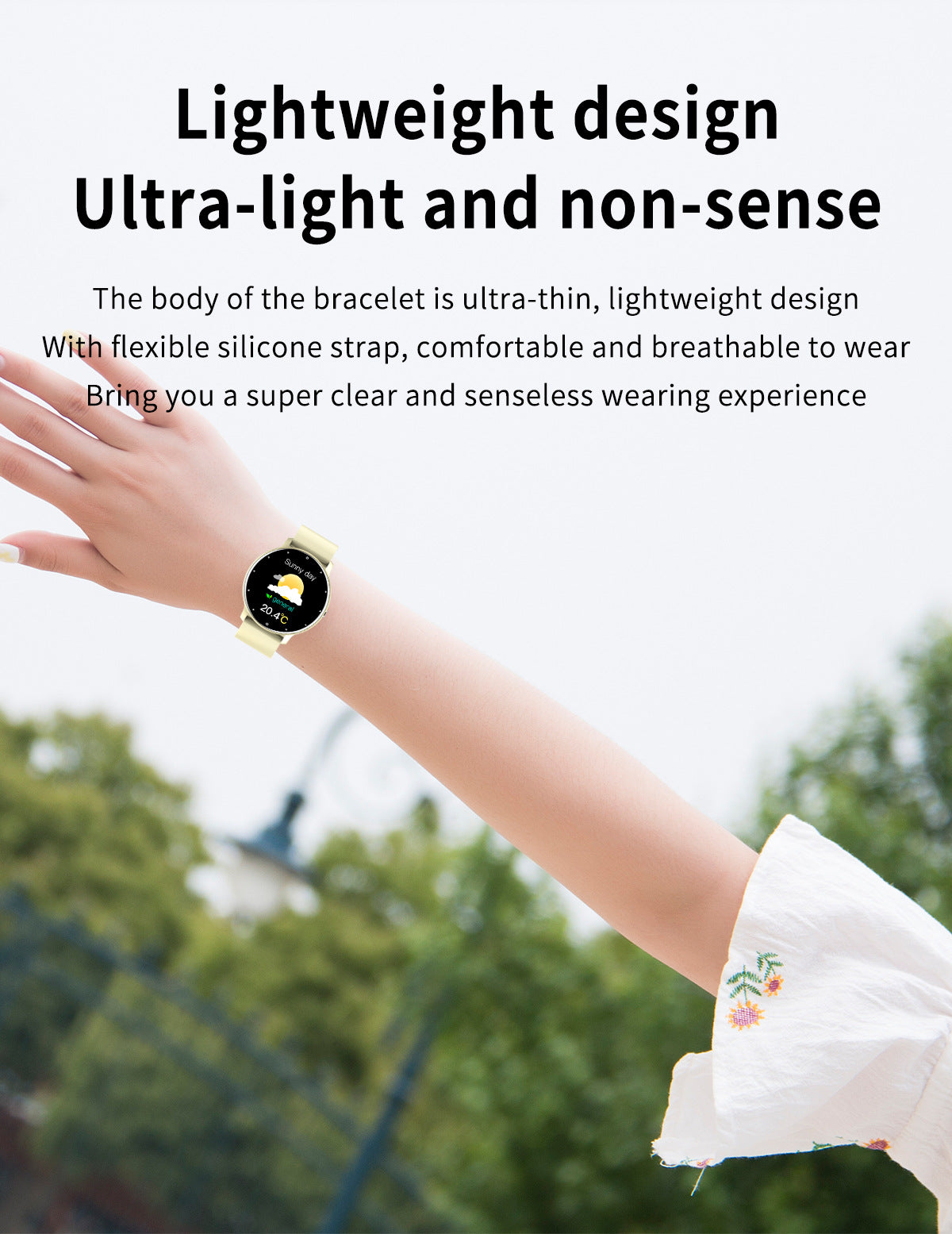 Round Screen Smart Watch IP67 Waterproof Fitness Sports Smartwatch For Android iOS