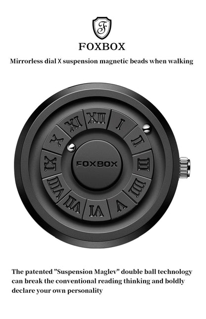 Fashion Scrolling Dial Leather Steel Band Mens Minimalist Watch
