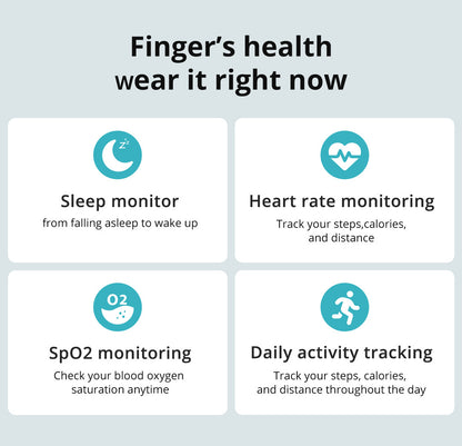 Smart Health Ring Fitness Tracker Ring For Sleep Heart Rate Monitoring