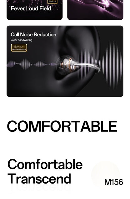 Clip-On Open Ear Earbuds | Zero Leak Spatial Audio Headset