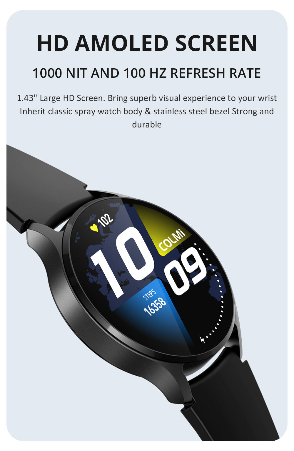 1.43‑Inch AMOLED Round Smart Watch