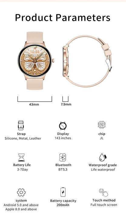 COLMI Ladies Smart Watch Round Screen