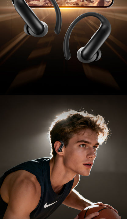 IMAX Surround Sound Open Ear Earhooks Stable Fit Sports Bluetooth Earbuds