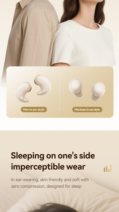 Invisible Sleep Wireless Earbuds Noise Masking Soundproof Mini Bluetooth Earphones for Sleeping Snoring