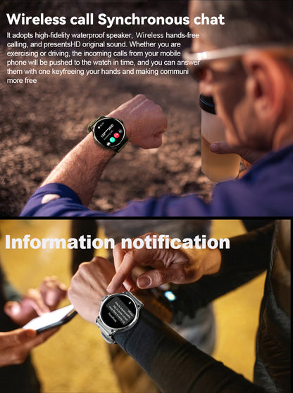 LIGE Big Screen Outdoor Sports Smart Watch Dial Call
