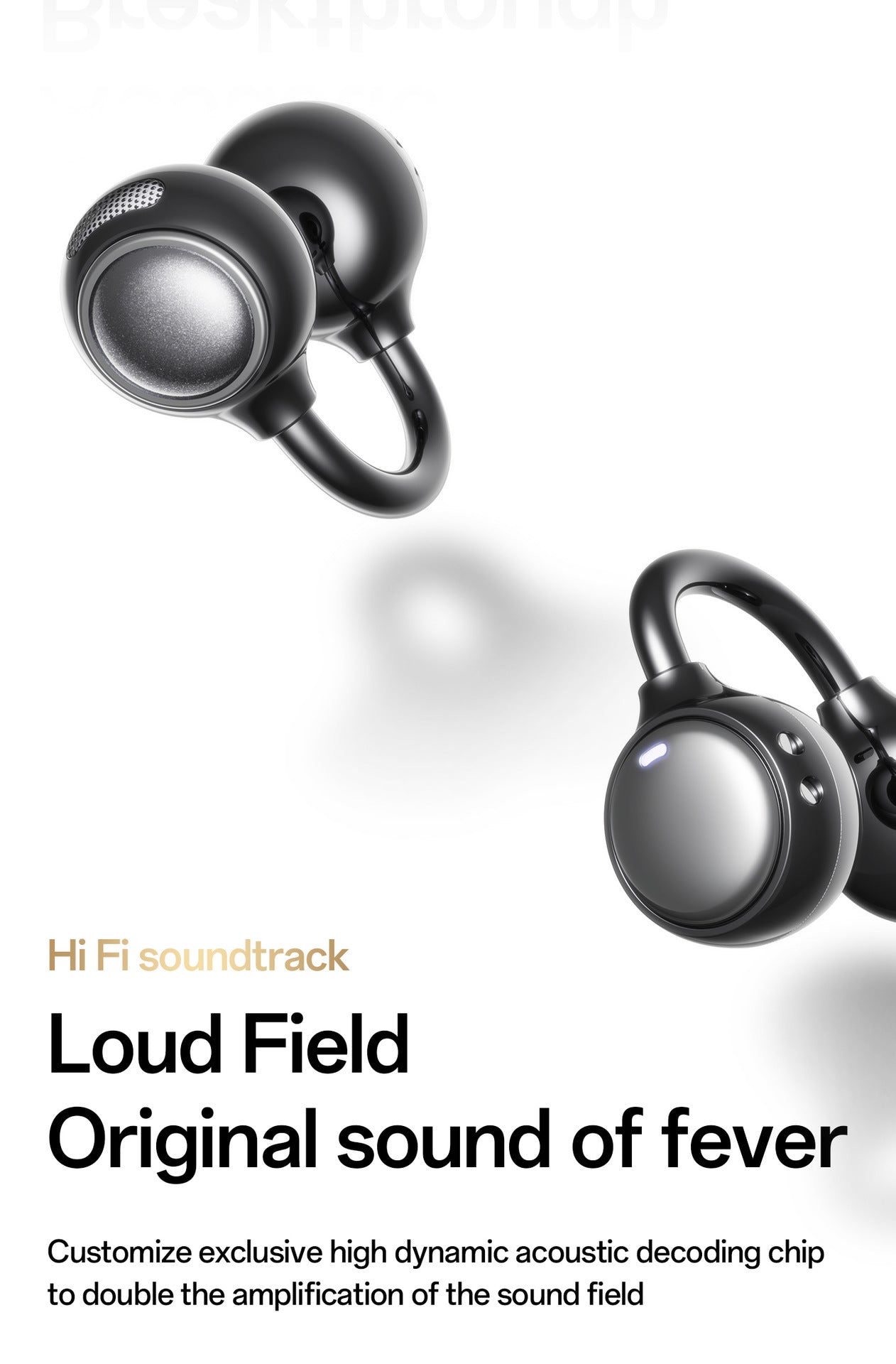 Clip-On Open Ear Earbuds | Zero Leak Spatial Audio Headset