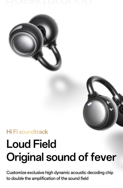 Clip-On Open Ear Earbuds | Zero Leak Spatial Audio Headset