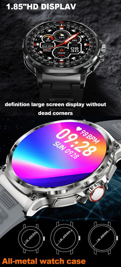 LIGE Big Screen Outdoor Sports Smart Watch Dial Call