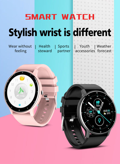 Round Screen Smart Watch IP67 Waterproof Fitness Sports Smartwatch For Android iOS