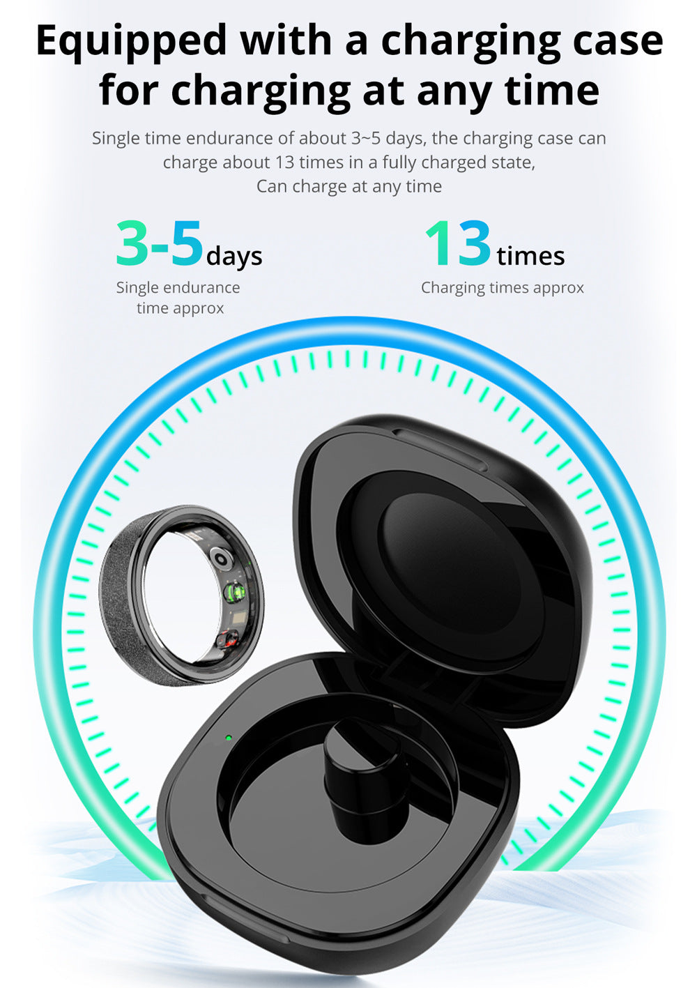 Smart Health Ring Fitness Tracker Ring For Sleep Heart Rate Monitoring