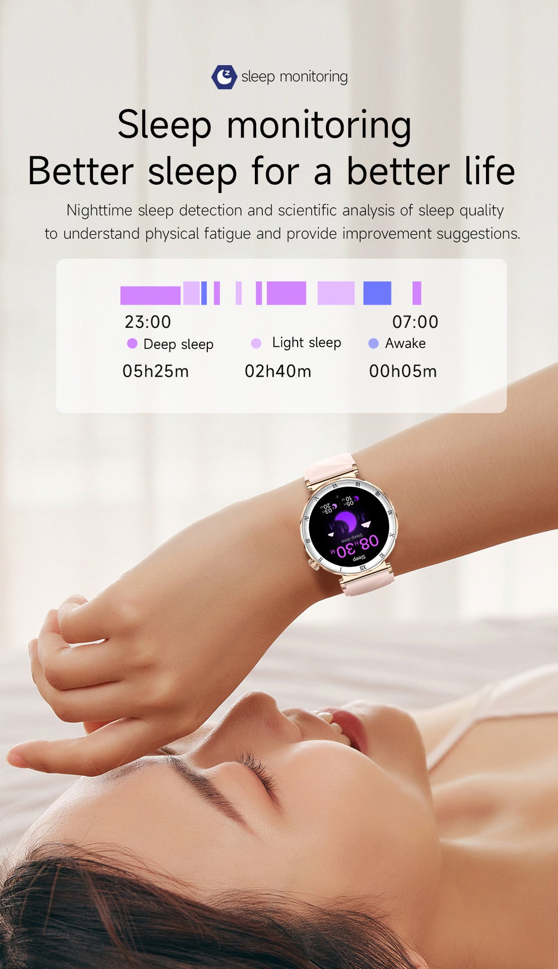 Women Smart Watch, Luxury Diamond Bluetooth Call Smartwatch for Ladies