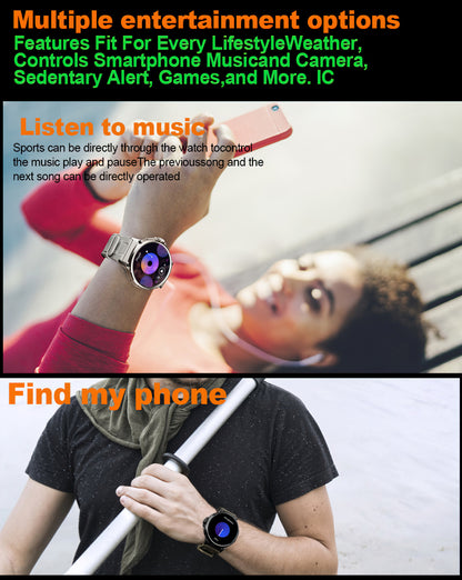 LIGE Big Screen Outdoor Sports Smart Watch Dial Call