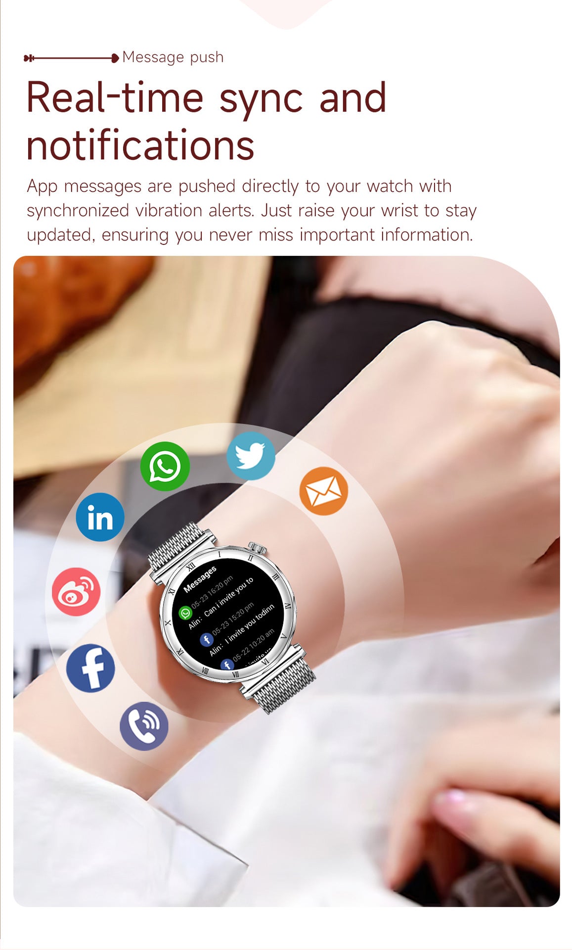 Women Smart Watch, Luxury Diamond Bluetooth Call Smartwatch for Ladies
