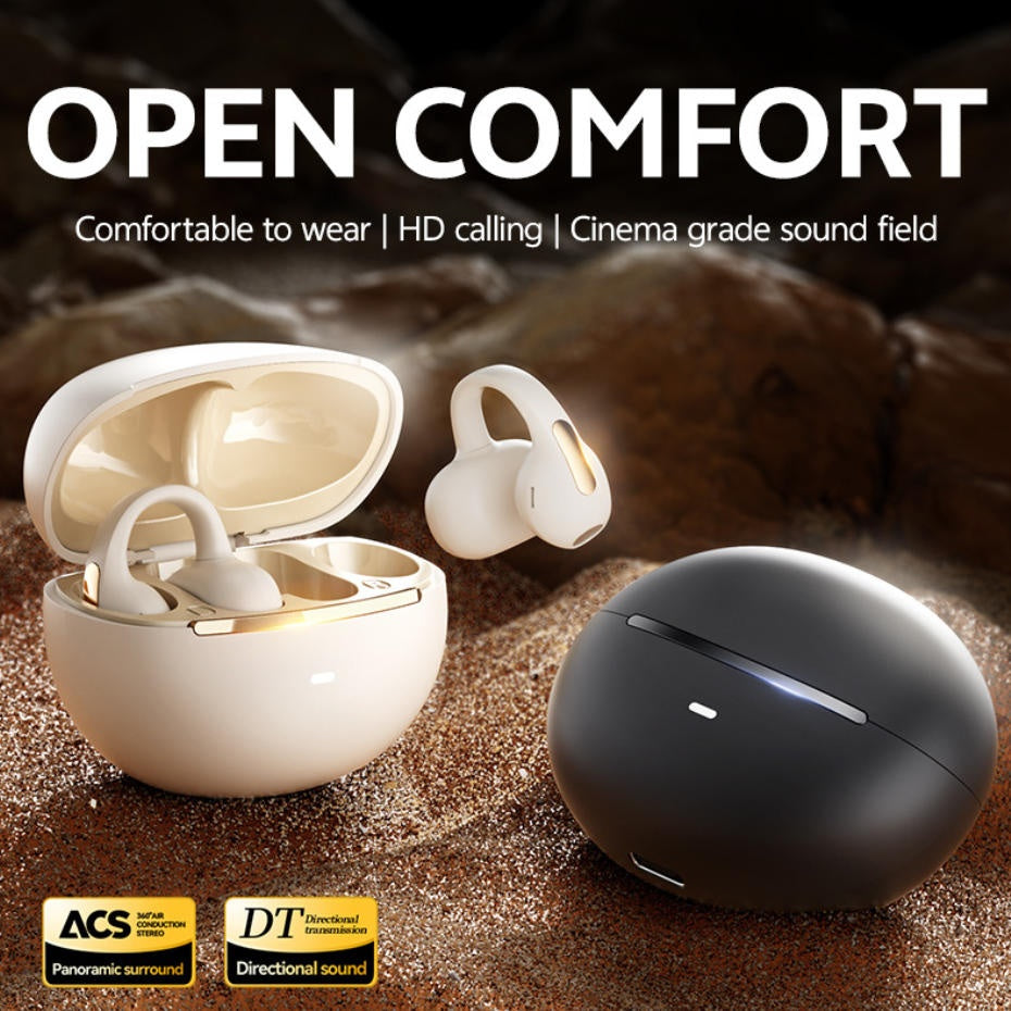 Open Ear Clip TWS Wireless Earbuds ACS Panoramic Surround Sound Bluetooth Sports Headphones