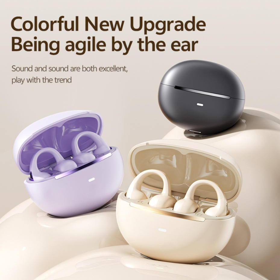 Open Ear Clip TWS Wireless Earbuds ACS Panoramic Surround Sound Bluetooth Sports Headphones
