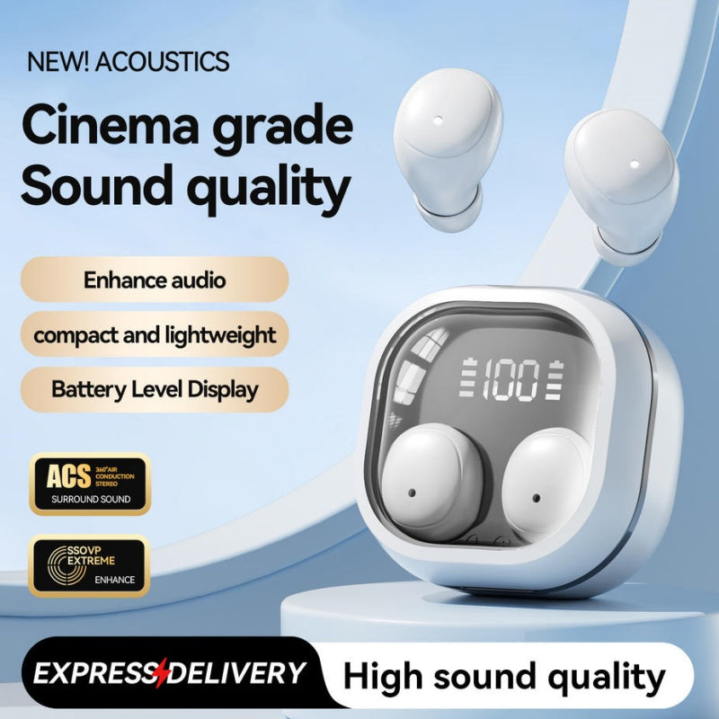 ACS Conduction Stereo Wireless Earbuds Long Battery Life Daily Headset