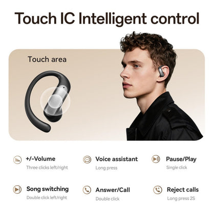 Open Ear Bluetooth Earbuds V5.4 Strong Bass 360 Spatial Surround Headphones