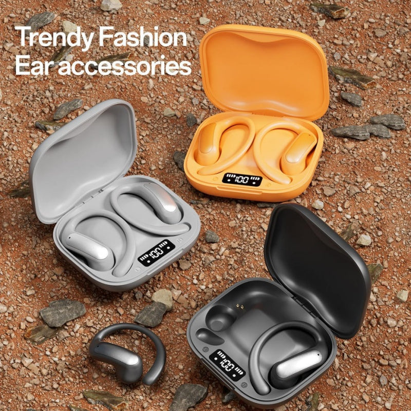 Open Ear Bluetooth Earbuds V5.4 Strong Bass 360 Spatial Surround Headphones